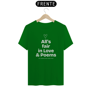 Nome do produtoCamiseta Unissex - Taylor Swift All's fair in love & Poems