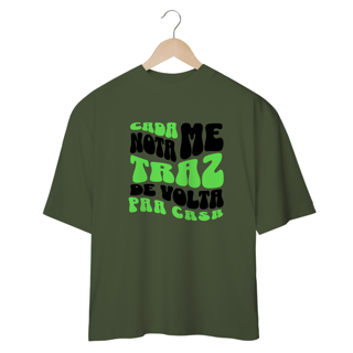 Nome do produto CAMISETA OVERSIZED JUNIOR CADA NOTA ME TRAZ DE VOLTA