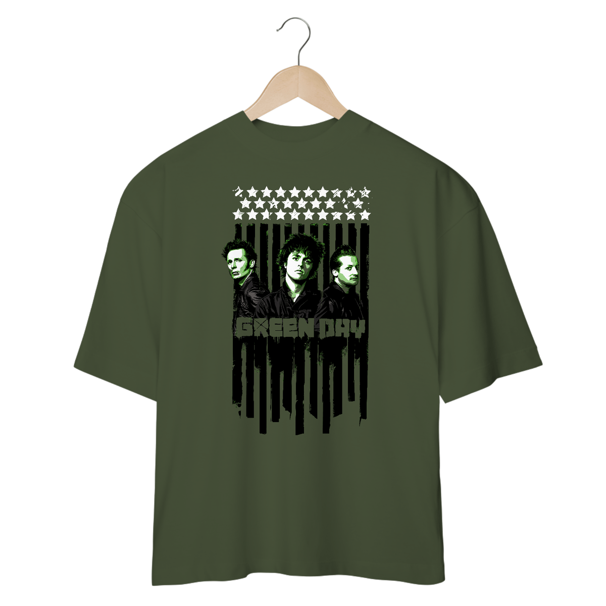 Nome do produto: CAMISETA OVERSIZED GREEN DAY 