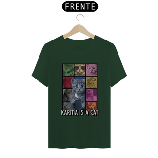 Nome do produto Camiseta Unissex - Karma Is A Cat 
