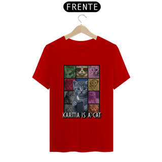 Nome do produto Camiseta Unissex - Karma Is A Cat 