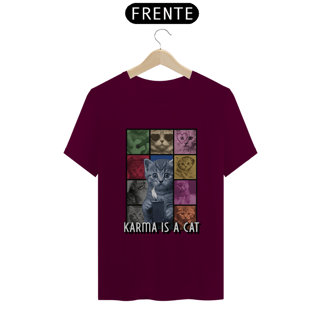 Nome do produto Camiseta Unissex - Karma Is A Cat 