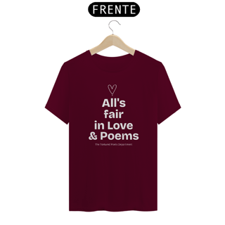 Nome do produtoCamiseta Unissex - Taylor Swift All's fair in love & Poems