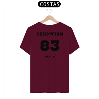 Nome do produtoCamiseta Unissex - RBD Christian Chavez 83 Méxicon ( Impressão apenas nas costas)