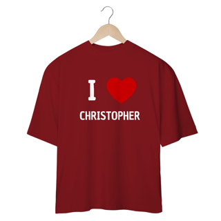 Nome do produto Camiseta Oversized - RBD I Love Christopher