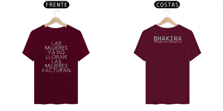 Nome do produto CAMISETA SHAKIRA LAS MUJERES YA NO LLORAN WORLD TOUR 