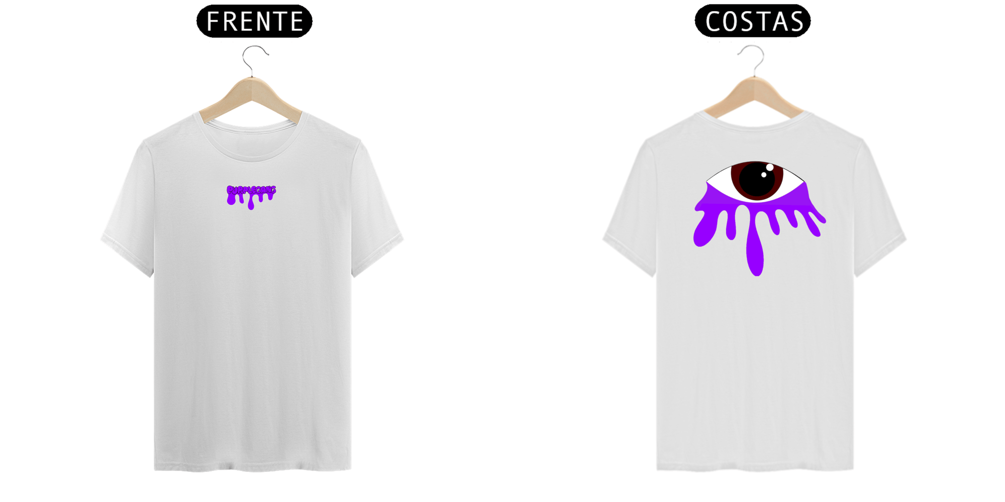 Camisa Purple Gang Olho Tinta Escorrendo 