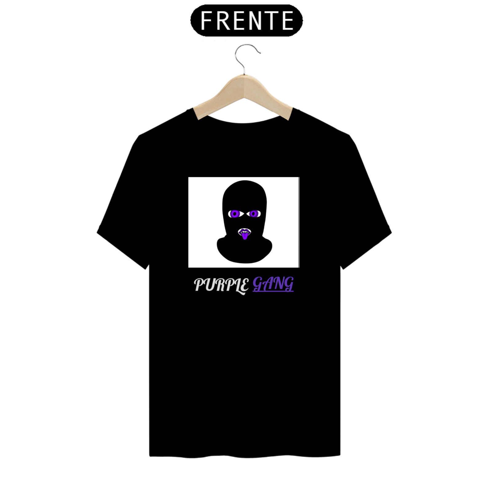 Camisa Purple Gang Dentro Do Quandro Branco