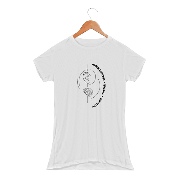 Camiseta Baby Long Sport Dry UV  acolher - Tratar - Transformar