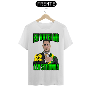 Nome do produto Camiseta - Votei no Leo Stronda