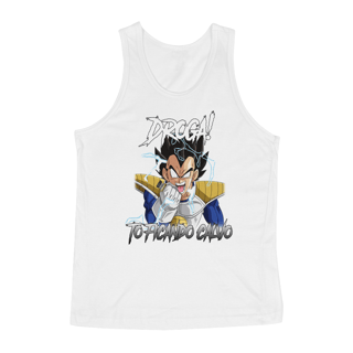 Nome do produto Regata RestPause Vegeta - Tô ficando calvo.