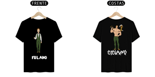 Nome do produto Camiseta RestPause Escanor - Fulano e Ciclano