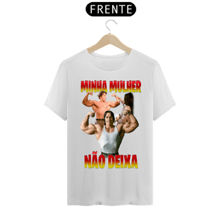 Nome do produto Camiseta - Minha mulher não deixa