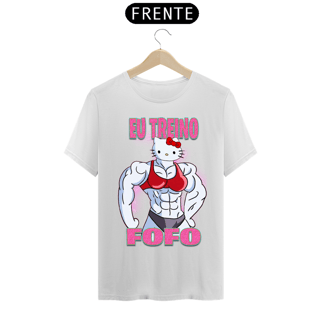 Nome do produto Camiseta Eu treino fofo
