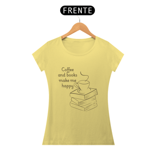 Nome do produtoCamiseta Coffee and Books Feminina