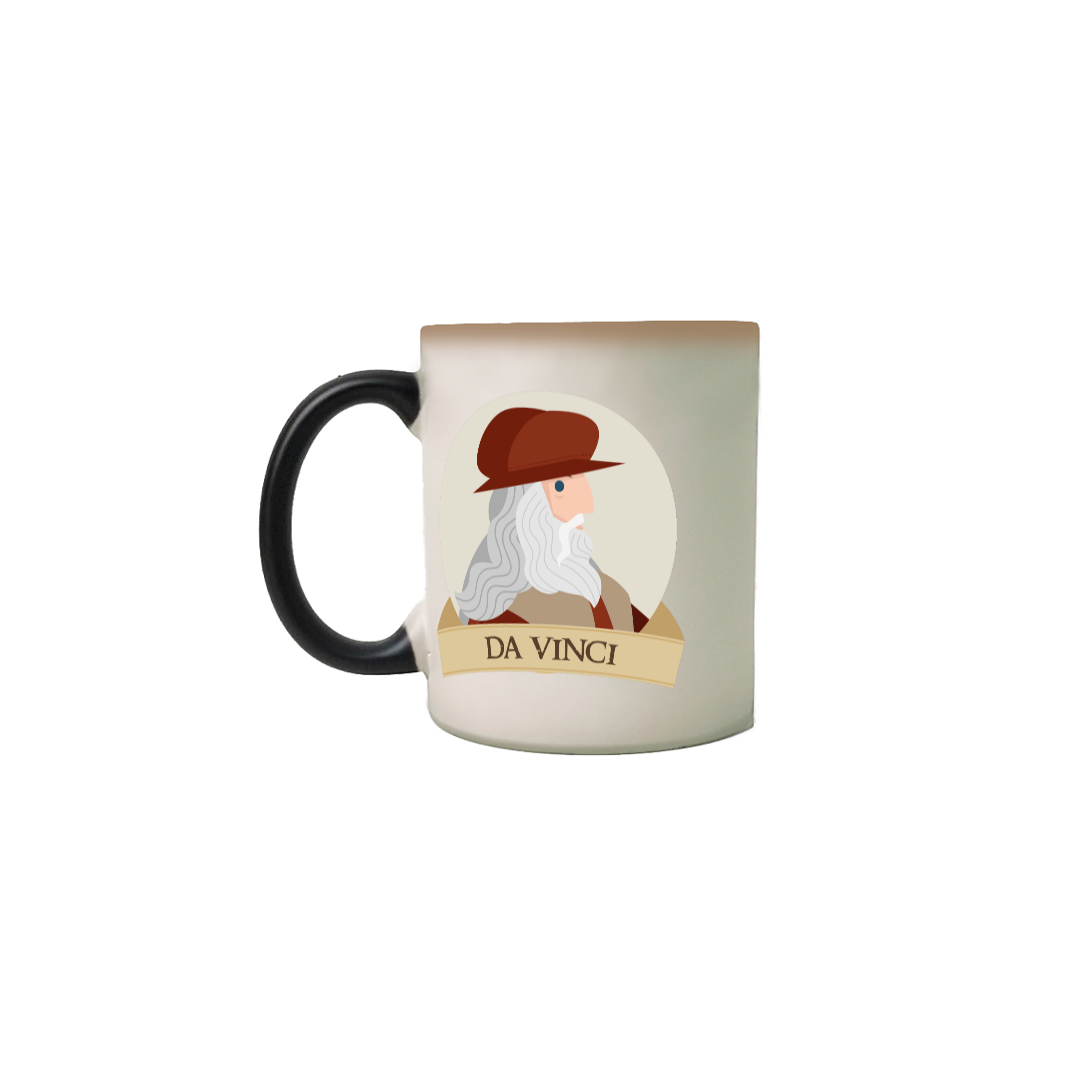 Leonardo da Vinci - coleção Artes Plásticas - caneca mágica