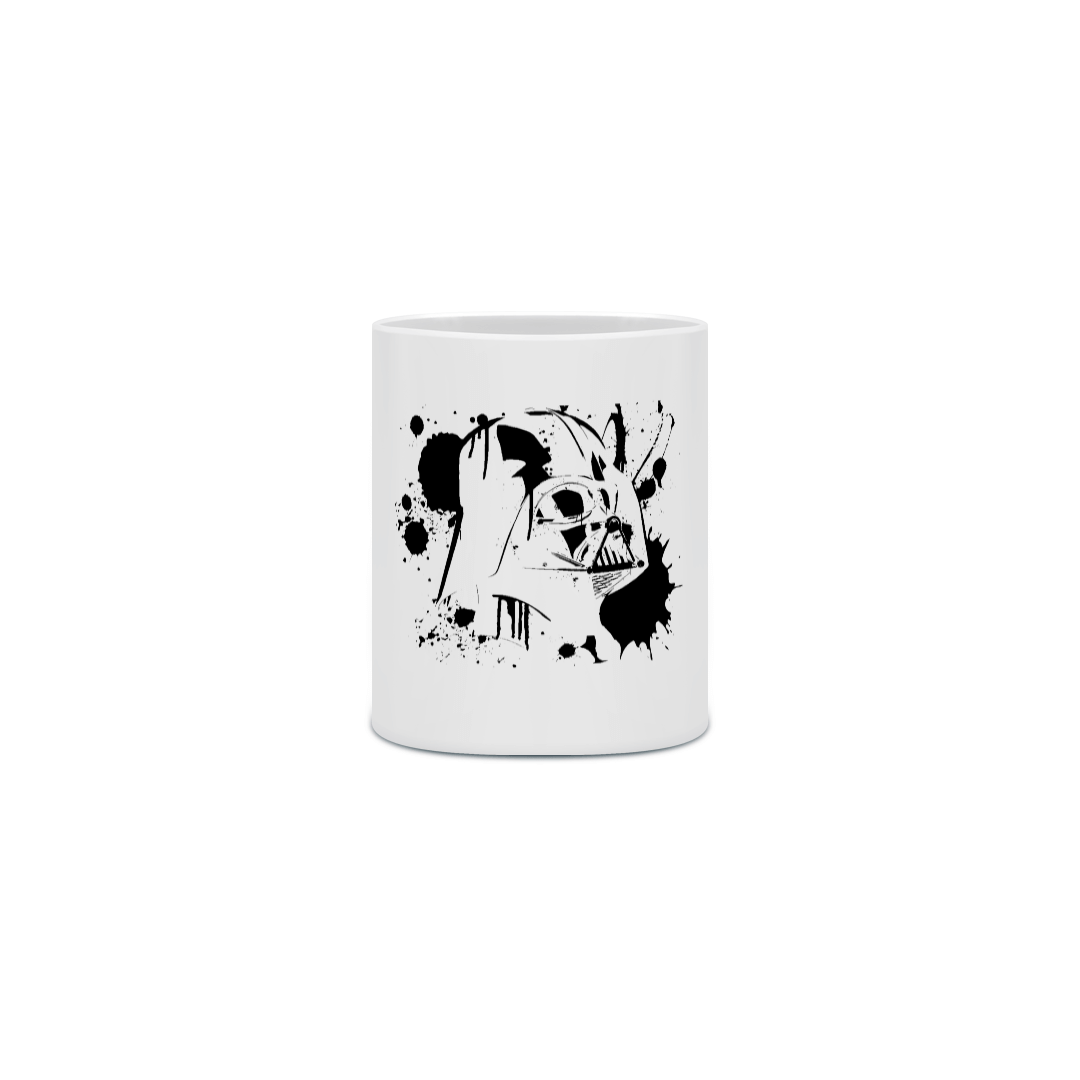 O Lado Negro da Força - caneca de cerâmica branca