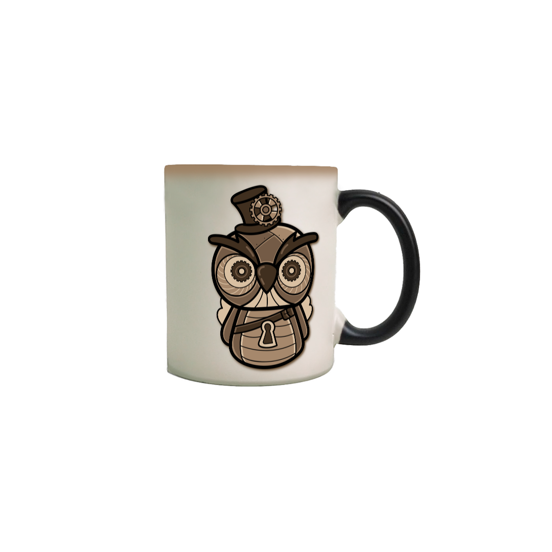 Caneca Curuja - coleção SteamCute