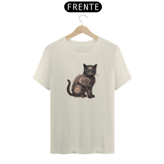 Gato Steampunk - camiseta unissex