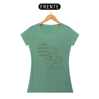 Nome do produtoCamiseta Coffee and Books Feminina