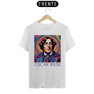 Nome do produto Oscar Wilde TShirt Quality (Branca/Cinza)