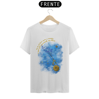 Nome do produto Só se vê bem com o coração TShirt Quality (Branca/Cinza)