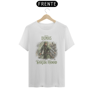 Nome do produto Robin Hood, Alexandre Dumas TShirt Quality (Branca/Cinza)