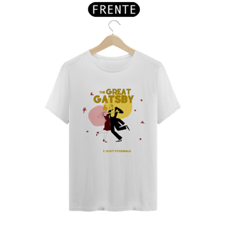 Nome do produto The Great Gatsby, F. Scott Fitzgerald TShirt Quality (Branca/Cinza)