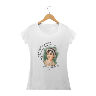 Nome do produto My courage always rises, Jane Austen Baby Long Quality (Branca/Cinza)