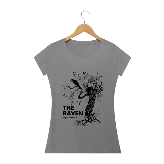 The Raven, Edgar Allan Poe Baby Long Quality (Branca/Cinza)