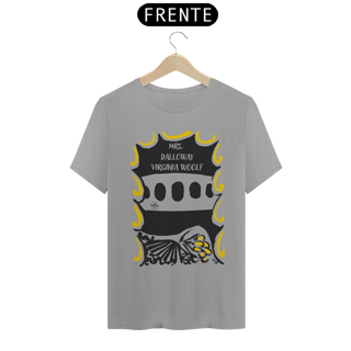 Nome do produto Mrs. Dalloway, Virginia Woolf TShirt Quality (Branca/Cinza)