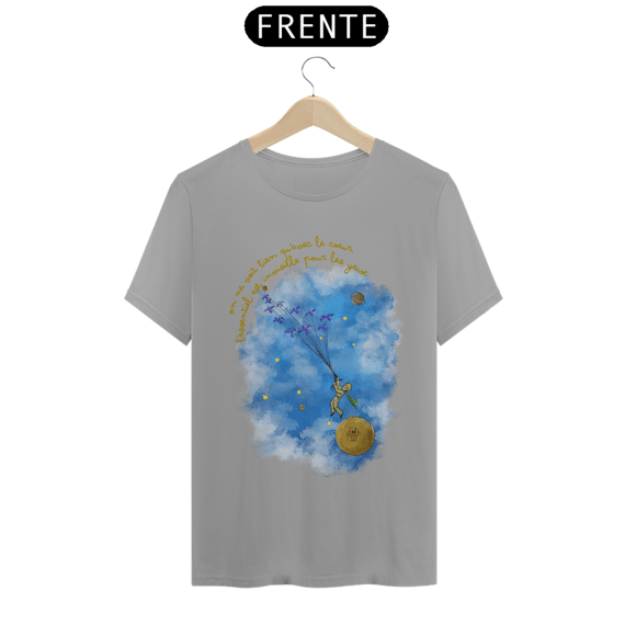 On ne voit bien qu'avec le coeur TShirt Quality (Branca/Cinza)