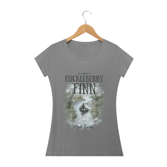 Huckleberry Finn, Mark Twain Long Quality (Branca/Cinza)