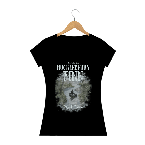 Huckleberry Finn, Mark Twain Baby Long Quality (Preto)