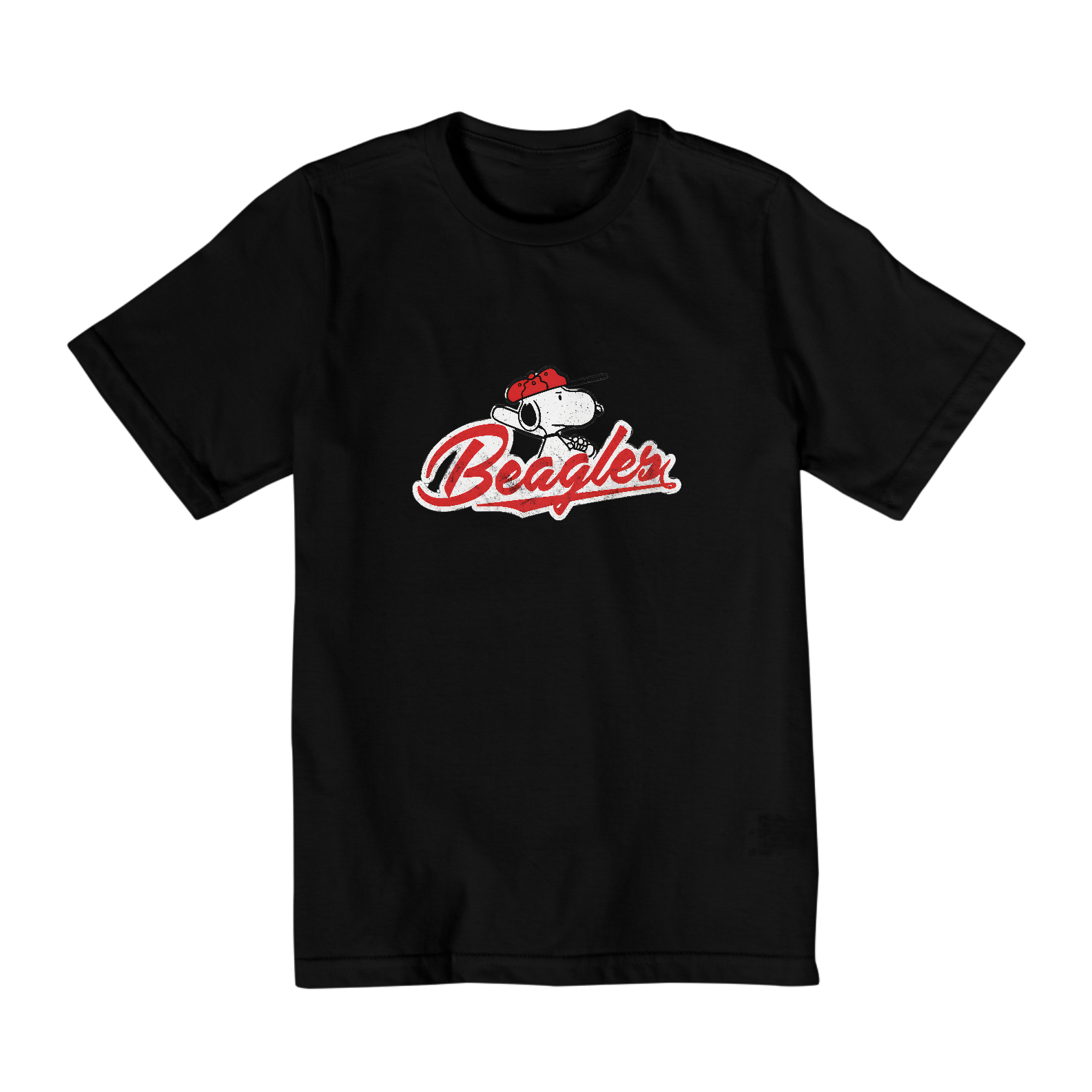 Camiseta Infantil Beisebol Snoopy Beagles