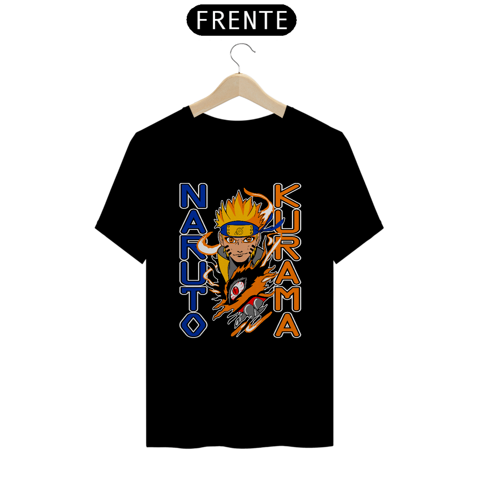 Camiseta T-Shirt Prime Geek Anime Kurama Naruto