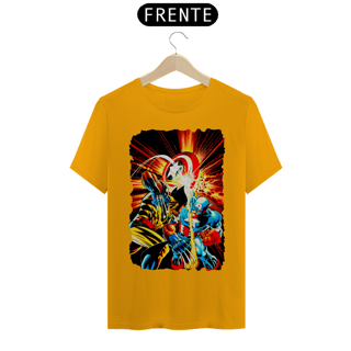 Nome do produto Camiseta Classic - Wolverine vs Capitão América