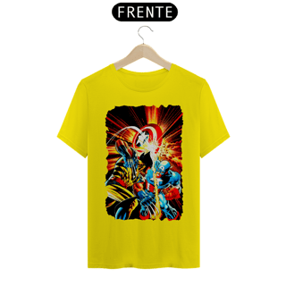 Nome do produto Camiseta Classic - Wolverine vs Capitão América