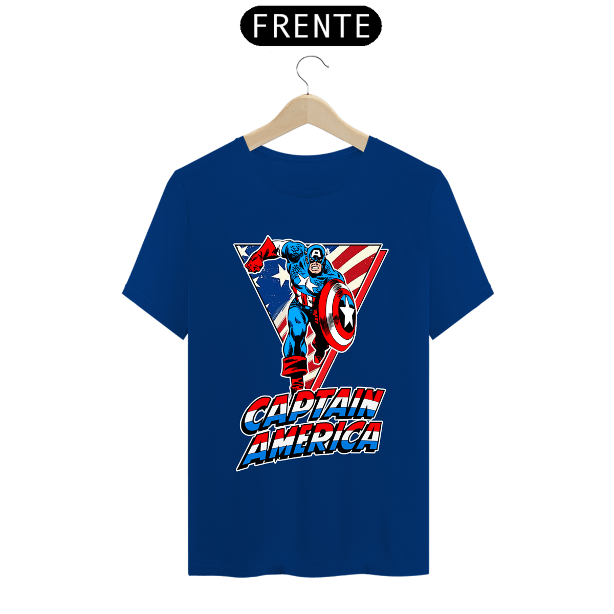 Nome do produto: Camiseta Masculina - Capitão América