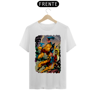 Nome do produto Camiseta Classic - Wolverine vs Dentes-de-Sabre