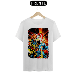 Nome do produto Camiseta Classic - Wolverine vs Capitão América