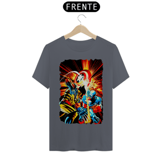 Nome do produto Camiseta Classic - Wolverine vs Capitão América