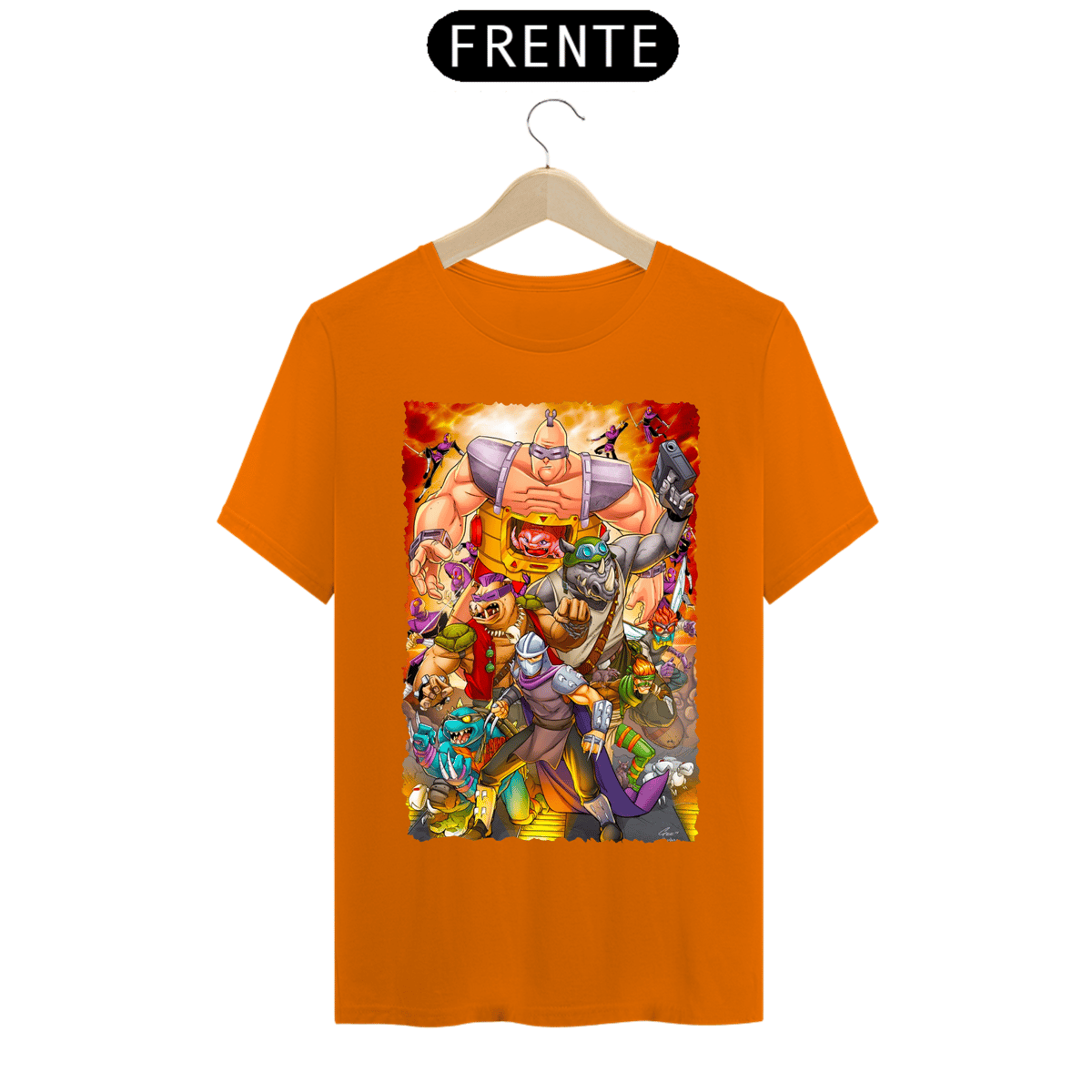Nome do produto: Camiseta Classic - Tartarugas Ninja - Inimigos