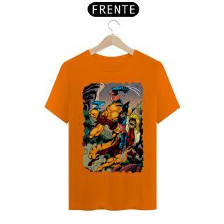 Nome do produto Camiseta Classic - Wolverine vs Dentes-de-Sabre
