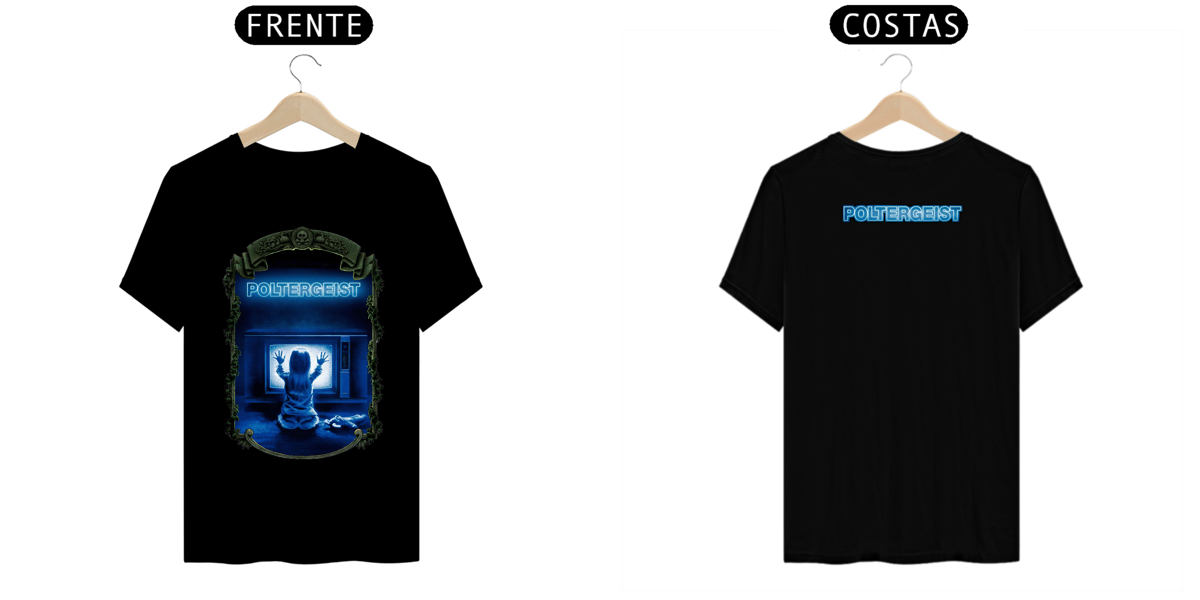 Nome do produto: Camiseta Masculina - Poltergeist
