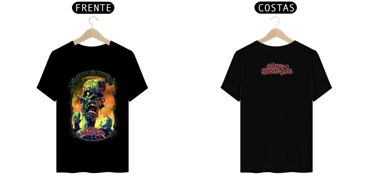 Nome do produto: Camiseta Masculina - A Volta dos Mortos-Vivos