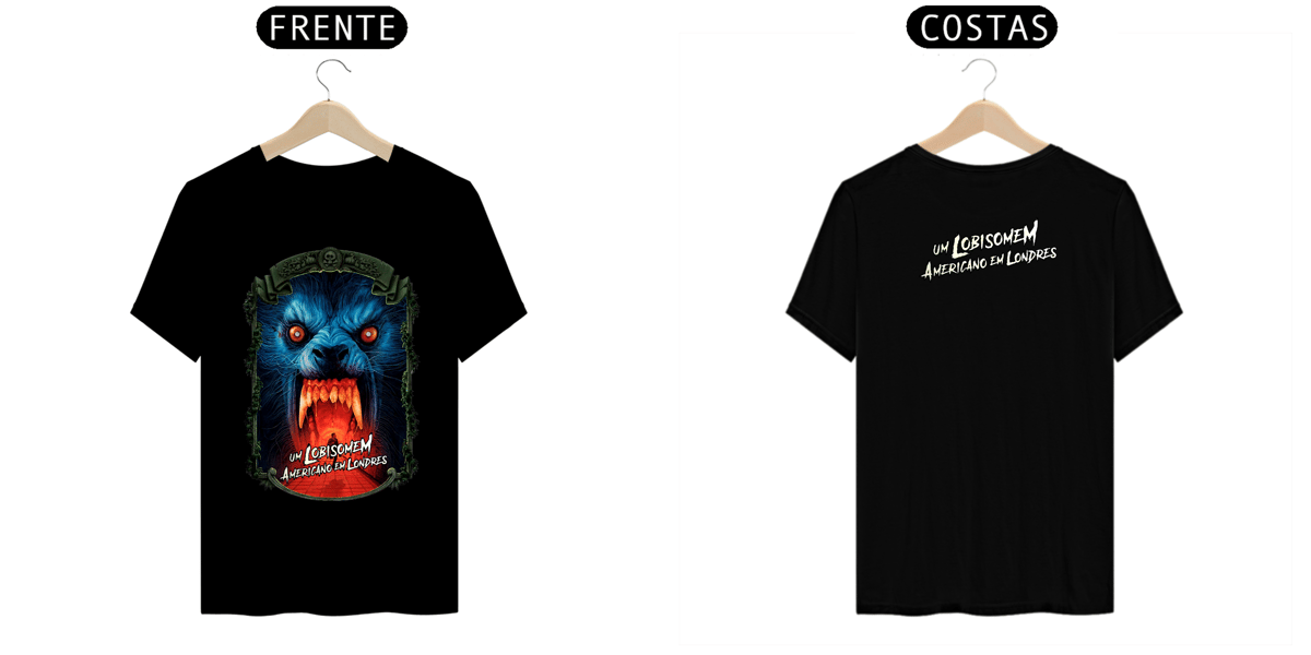 Nome do produto: Camiseta Masculina - Um Lobisomen Americano em Londres