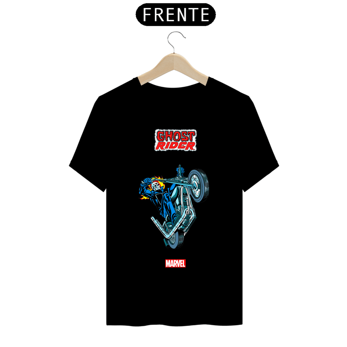 Nome do produto: Camiseta Masculina - Motoqueiro Fantasma
