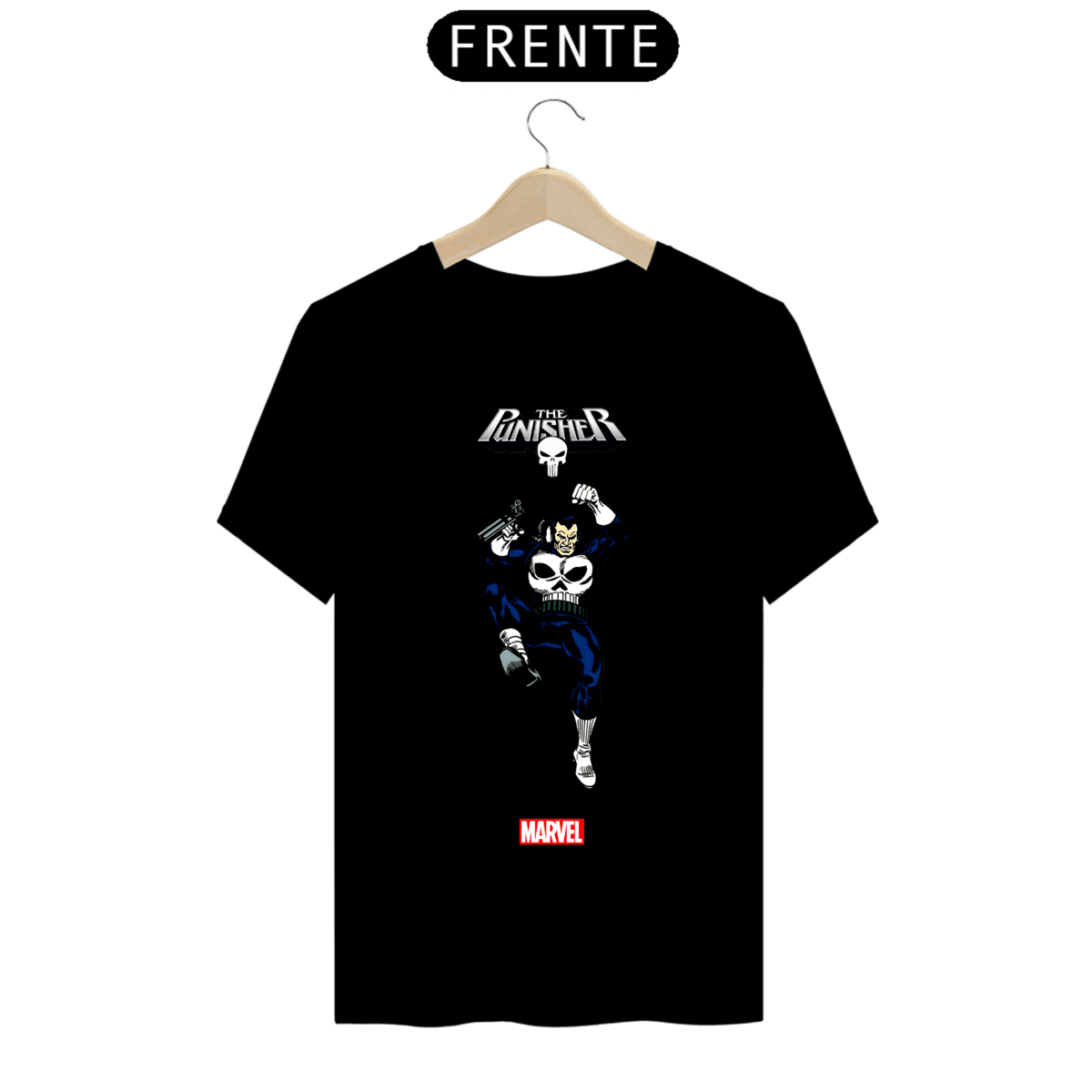 Nome do produto: Camiseta Masculina - Justiceiro