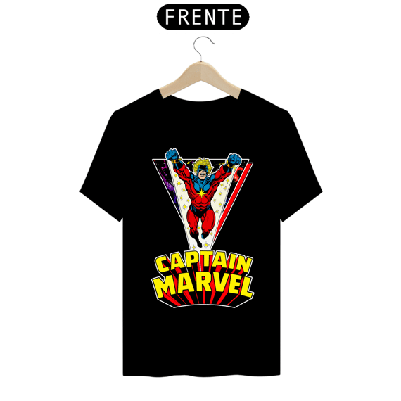 Camiseta Masculina - Capitão Marvel